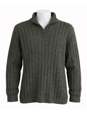 Size L Northern‎ Elements Men’s Cotton Wool Blend Quarter Zip Sweater